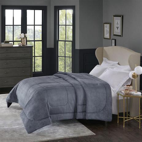 Cobertor Alaska King Arquimedes Chumbo - 100 Poliéster - Home Design - Corttex Menor preço em Cobertor Alaska King Arquimedes Chumbo - 100 Poliéster - Home Design - Corttex