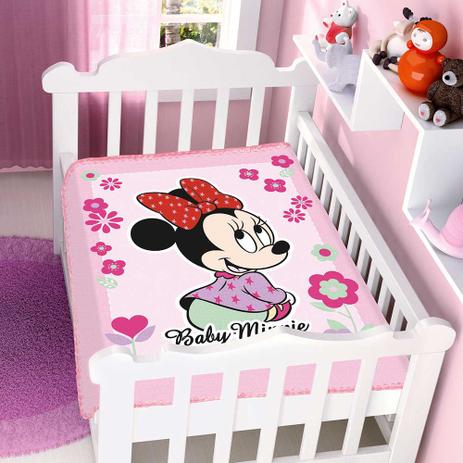 Cobertor Bebê Raschel Minnie Florzinhas Rosa - Jolitex Menor preço em Cobertor Bebê Raschel Minnie Florzinhas Rosa - Jolitex