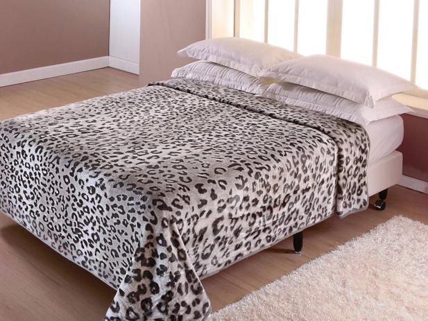 Cobertor Casal Corttex Leopardo - 1 Peça