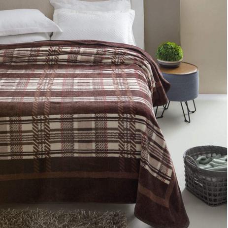 Cobertor Casal Kyor Plus Arezo 1 Peça Microfibra Jolitex Marrom é boa?