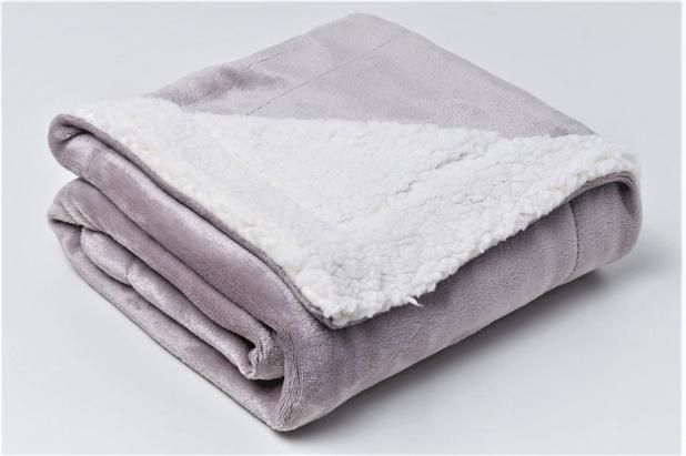 Cobertor de Bebe Para Berço 1,10x90cm Sherpa Cinza Sultan