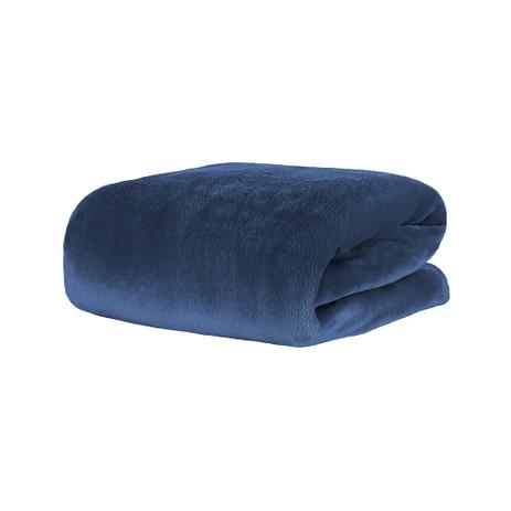 Cobertor em microfibra 300g Kacyumara Blanket king azul Menor preço em Cobertor em microfibra 300g Kacyumara Blanket king azul