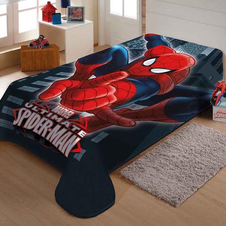 Menor preço em Cobertor Infantil Raschel Homem Aranha - Jolitex