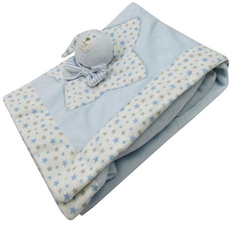 Cobertor manta soft naninha azul - Incomfral Menor preço em Cobertor manta soft naninha azul - Incomfral