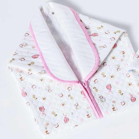Cobertor menina Baby Sac jolitex com detalhes em rosa Menor preço em Cobertor menina Baby Sac jolitex com detalhes em rosa