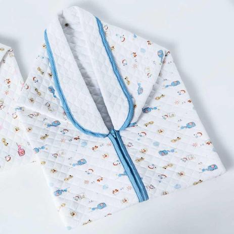 Cobertor menino Baby Sac jolitex com detalhes em azul Menor preço em Cobertor menino Baby Sac jolitex com detalhes em azul