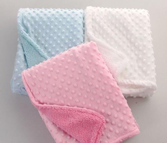 Menor preço em Cobertor Para Bebê Microfibra De Bolinhas camada dupla - Betininha Moda e Estilo