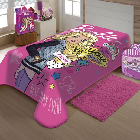 Cobertor Raschel Plus Juvenil Barbie Moda Jolitex 150x200cm Rosa - Jolitex Ternille Menor preço em Cobertor Raschel Plus Juvenil Barbie Moda Jolitex 150x200cm Rosa - Jolitex Ternille
