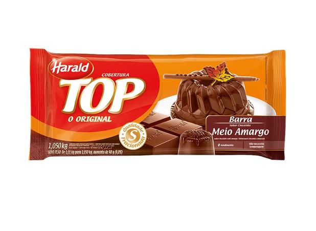 Cobertura Barra Chocolate Meio Amargo 1,05kg Harald - Festabox Menor preço em Cobertura Barra Chocolate Meio Amargo 1,05kg Harald - Festabox