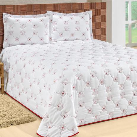 Cobre Leito Casal Helena Microfibra Peletizada 3 Peças - Vermelho - Smaniotto é ruim? Cobre Leito Casal Helena Microfibra Peletizada 3 Peças - Vermelho - Smaniotto é boa?