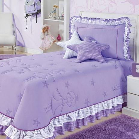 Cobre Leito / Colcha Bailarina Cama Solteiro para Menina na cor Lilas - CobreLeito Bailarina - Aquarela Menor preço em Cobre Leito / Colcha Bailarina Cama Solteiro para Menina na cor Lilas - CobreLeito Bailarina - Aquarela