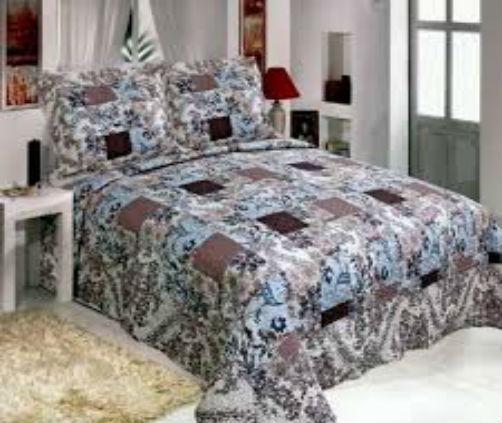 Cobre Leito Colcha Patchwork Solteiro Mod1 2,50x1,80cm 3 peças com porta Travesseiro - Sultan Menor preço em Cobre Leito Colcha Patchwork Solteiro Mod1 2,50x1,80cm 3 peças com porta Travesseiro - Sultan