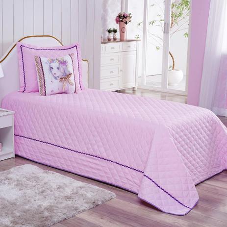 Cobre Leito Infantil p/ Meninas Encanto com Almofada Customizada 4 Peças - Rosa - Zilu enxovais Menor preço em Cobre Leito Infantil p/ Meninas Encanto com Almofada Customizada 4 Peças - Rosa - Zilu enxovais