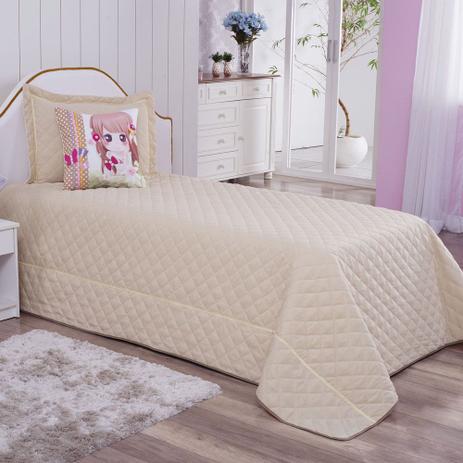 Cobre Leito Infantil p/ Meninas Esperança com Almofada Customizada 4 Peças - Bege - Zilu enxovais Menor preço em Cobre Leito Infantil p/ Meninas Esperança com Almofada Customizada 4 Peças - Bege - Zilu enxovais