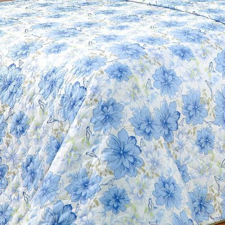 Cobre Leito Marrocos Queen Azul Floral com 6 peças - Aquarela Menor preço em Cobre Leito Marrocos Queen Azul Floral com 6 peças - Aquarela