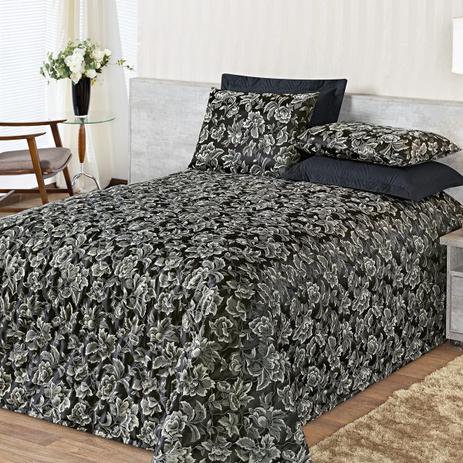 Cobre leito siena queen - preto - Juma Menor preço em Cobre leito siena queen - preto - Juma