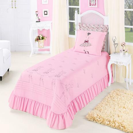 Cobre Leito Solteiro Baila Rosa Ione Enxovais 3 peças Menor preço em Cobre Leito Solteiro Baila Rosa Ione Enxovais 3 peças