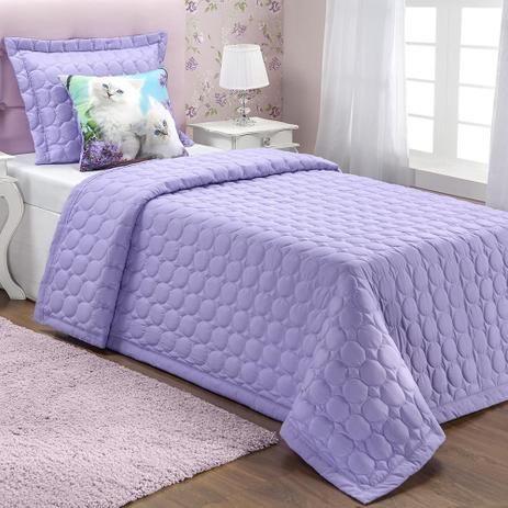 Cobre Leito Solteiro Matelassê Marie 3 Peças - Lilás - Casa borda Menor preço em Cobre Leito Solteiro Matelassê Marie 3 Peças - Lilás - Casa borda