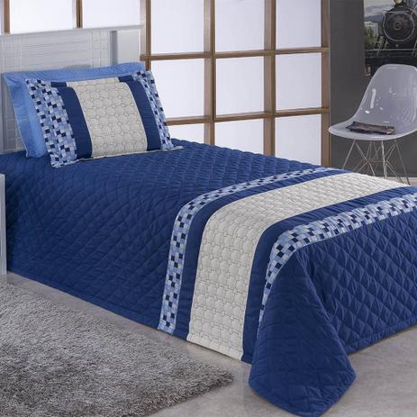 Cobre Leito Solteiro Menino Eduardo Tecido Micro Fibra Matelado 3 Peças - Azul - Cor e Brilhos Menor preço em Cobre Leito Solteiro Menino Eduardo Tecido Micro Fibra Matelado 3 Peças - Azul - Cor e Brilhos