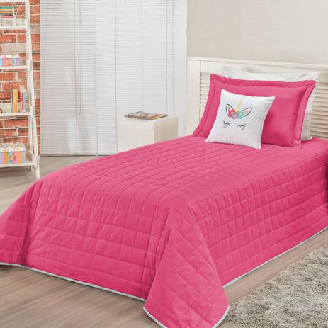 Cobre Leito Unicórnio Pink Solteiro 05 peças - Dourados enxovais Menor preço em Cobre Leito Unicórnio Pink Solteiro 05 peças - Dourados enxovais