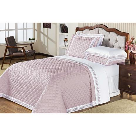 Cobre Leito Versalhes Casal King Microfibra 180 Fios 03 Peças - Rosê - Aquarela é ruim? Cobre Leito Versalhes Casal King Microfibra 180 Fios 03 Peças - Rosê - Aquarela é boa?