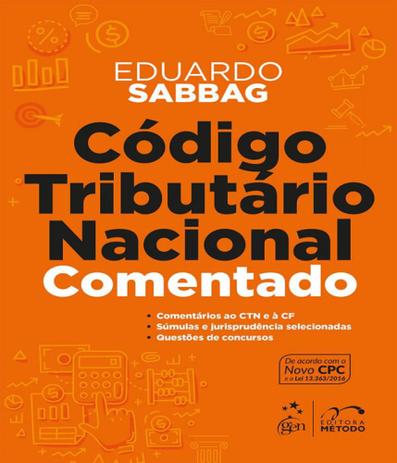 Codigo Tributario Nacional Comentado - Metodo - concurso Menor preço em Codigo Tributario Nacional Comentado - Metodo - concurso