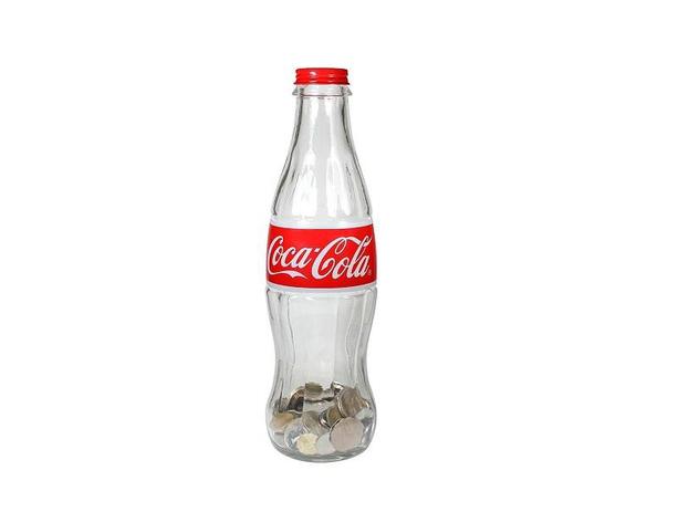 Cofre coca cola garrafa contour 3d pequeno - transparente e vermelho - Btc Menor preço em Cofre coca cola garrafa contour 3d pequeno - transparente e vermelho - Btc