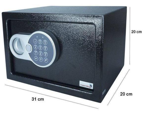 Cofre de segurança digital 31x20cm iwcfs-004 - Importway Menor preço em Cofre de segurança digital 31x20cm iwcfs-004 - Importway