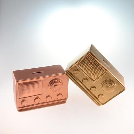 Cofre Decorativo Rádio Rêtro De Cerâmica Dourado - Maisaz Menor preço em Cofre Decorativo Rádio Rêtro De Cerâmica Dourado - Maisaz