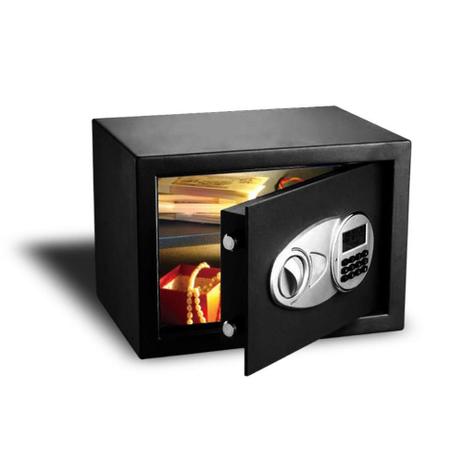 Cofre Eletrônico Digital tela LED Compartimento Extra de Baterias Medidas 25EID 25x35x25 - Safewell Menor preço em Cofre Eletrônico Digital tela LED Compartimento Extra de Baterias Medidas 25EID 25x35x25 - Safewell