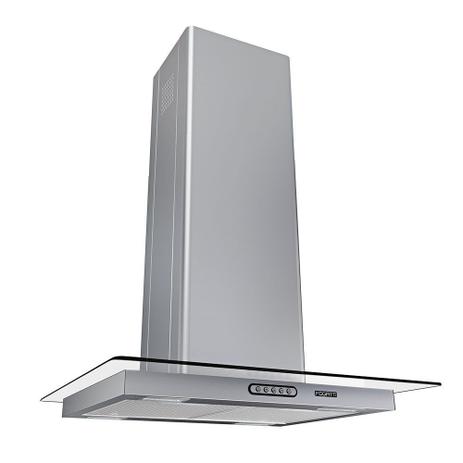 Coifa de Ilha 60cm Vidro Reto Slim Fogatti Inox Menor preço em Coifa de Ilha 60cm Vidro Reto Slim Fogatti Inox
