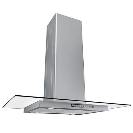 Coifa De Ilha Vidro Reto Inox 90cm 220v Nardelli Menor preço em Coifa De Ilha Vidro Reto Inox 90cm 220v Nardelli