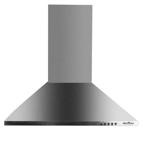 Coifa de Parede Britânia 60cm Depurador e Exaustor Pirâmide Inox BCO65I - 127 Volts Menor preço em Coifa de Parede Britânia 60cm Depurador e Exaustor Pirâmide Inox BCO65I - 127 Volts