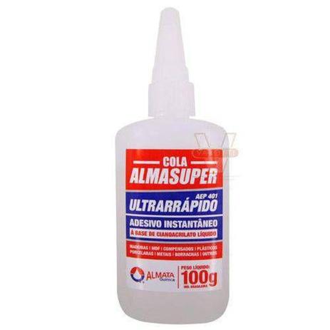 Cola Adesivo de Secagem Rápida Almasuper Adesivo 100g - Almata Menor preço em Cola Adesivo de Secagem Rápida Almasuper Adesivo 100g - Almata