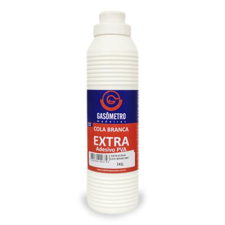 Cola Branca PVA Extra 01 kg - Gasômetro madeiras Menor preço em Cola Branca PVA Extra 01 kg - Gasômetro madeiras
