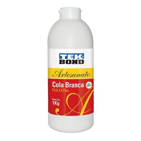 Cola Branca Pva Extra 1kg Artesanato Tek Bond Menor preço em Cola Branca Pva Extra 1kg Artesanato Tek Bond