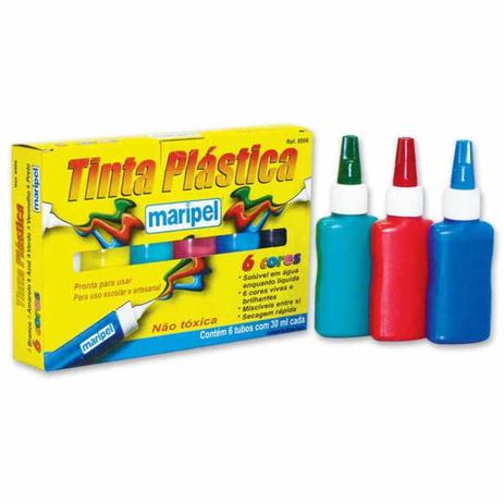 Cola Colorida 30ml Com 6 Cores Maripel Menor preço em Cola Colorida 30ml Com 6 Cores Maripel