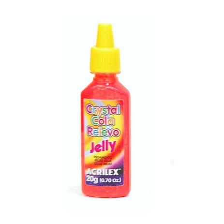 Cola Colorida Acrilex Relevo Crystal Jelly 023 g Vermelho Fogo 02320.507 Menor preço em Cola Colorida Acrilex Relevo Crystal Jelly 023 g Vermelho Fogo 02320.507