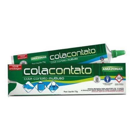 Cola Contato Bisnaga 75 GR Multiuso - AMAZONAS Menor preço em Cola Contato Bisnaga 75 GR Multiuso - AMAZONAS