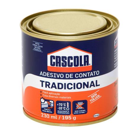 Cola Contato tradicional sem Toluol 195gr Cascola - Henkel Menor preço em Cola Contato tradicional sem Toluol 195gr Cascola - Henkel