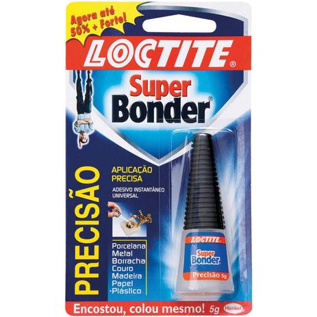 Cola de ALTA Resistencia Super Bonder Original 5G. AZUL - Henkel Menor preço em Cola de ALTA Resistencia Super Bonder Original 5G. AZUL - Henkel