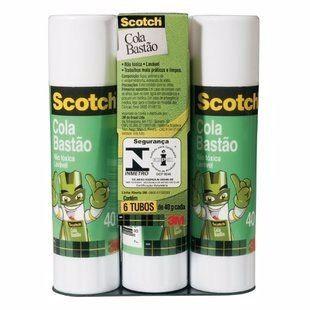 Cola Em Bastão 40g Scotch - Kit c/03 - Scoth Menor preço em Cola Em Bastão 40g Scotch - Kit c/03 - Scoth