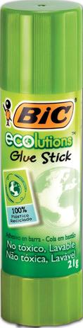 Cola em Bastão Ecolutions 21G - Bic Menor preço em Cola em Bastão Ecolutions 21G - Bic