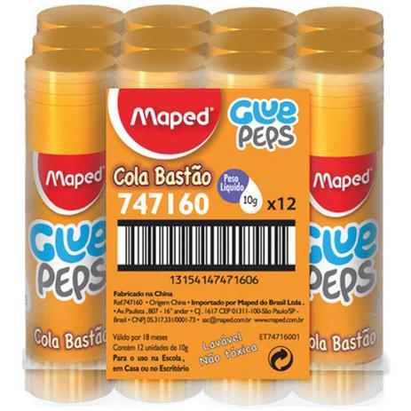 Cola Em Bastao Glue Peps 10g Maped Menor preço em Cola Em Bastao Glue Peps 10g Maped