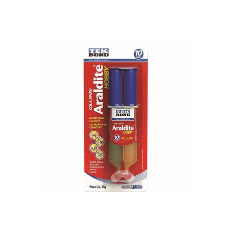 Cola Epóxi Araldite Hobby Seringa 25g - Tekbond Menor preço em Cola Epóxi Araldite Hobby Seringa 25g - Tekbond