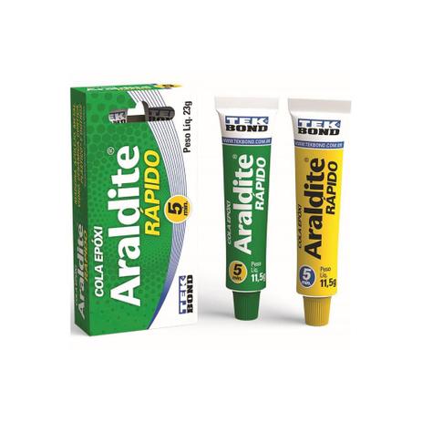 Cola Epóxi Araldite Rápido 23g - Tekbond Menor preço em Cola Epóxi Araldite Rápido 23g - Tekbond