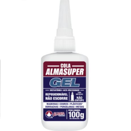 Cola Instantânea Almasuper Gel 100g - Almata Química Menor preço em Cola Instantânea Almasuper Gel 100g - Almata Química