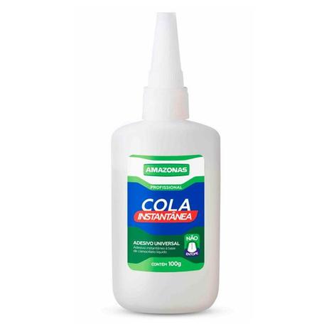 Cola Instantânea Secagem Rápida 100 GR AMAZONAS Menor preço em Cola Instantânea Secagem Rápida 100 GR AMAZONAS