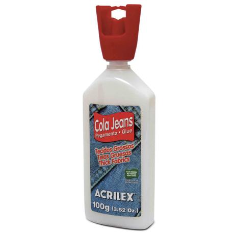Cola Jeans para Tecido Acrilex 100g Menor preço em Cola Jeans para Tecido Acrilex 100g