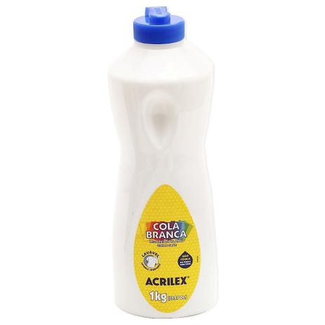 Cola Liquida Branca 1 Kg Acrilex Menor preço em Cola Liquida Branca 1 Kg Acrilex